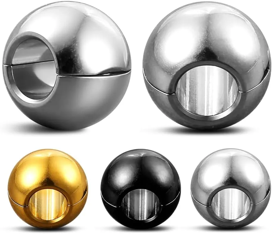 1 pair 9g ear weight Classic Spheres 12mm  (1/2"), Hypoallergenic 316 Stainless Steel Ear Weights Plugs Tunnels Gauges for Ear Body Jewelry Women Men