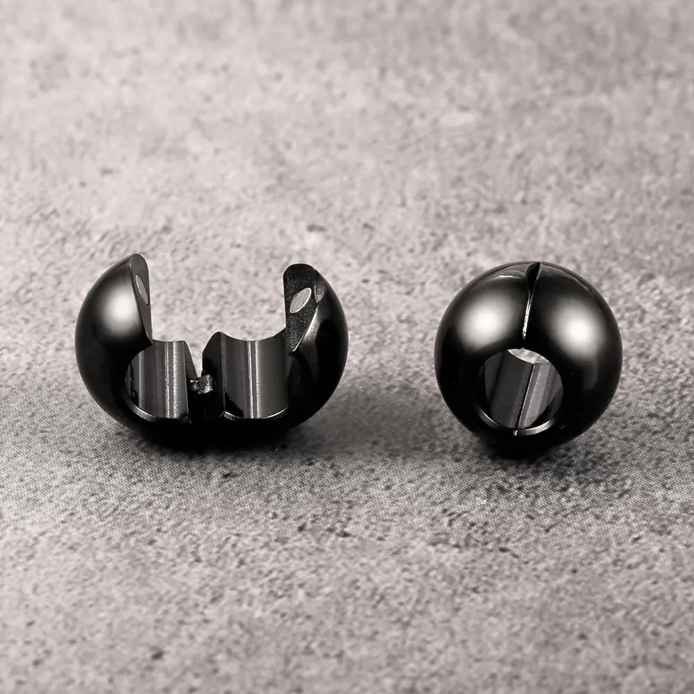 1 pair 9g ear weight Classic Spheres 12mm  (1/2"), Hypoallergenic 316 Stainless Steel Ear Weights Plugs Tunnels Gauges for Ear Body Jewelry Women Men