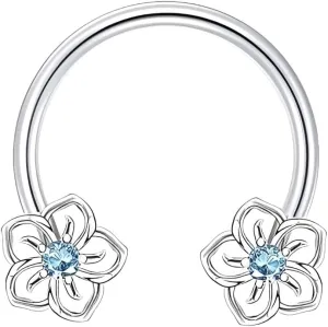 1 PC 16G Horseshoe Hoop Septum Ring Earring Cartilage Nose Ring Heart Captive Bead Rings Tragus Daith Rook Helix Body Piercing Jewelry for Women