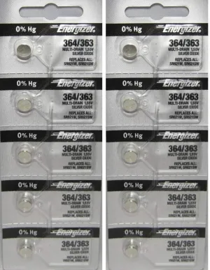 10 364 Energizer Watch Batteries SR621SW Battery Cell