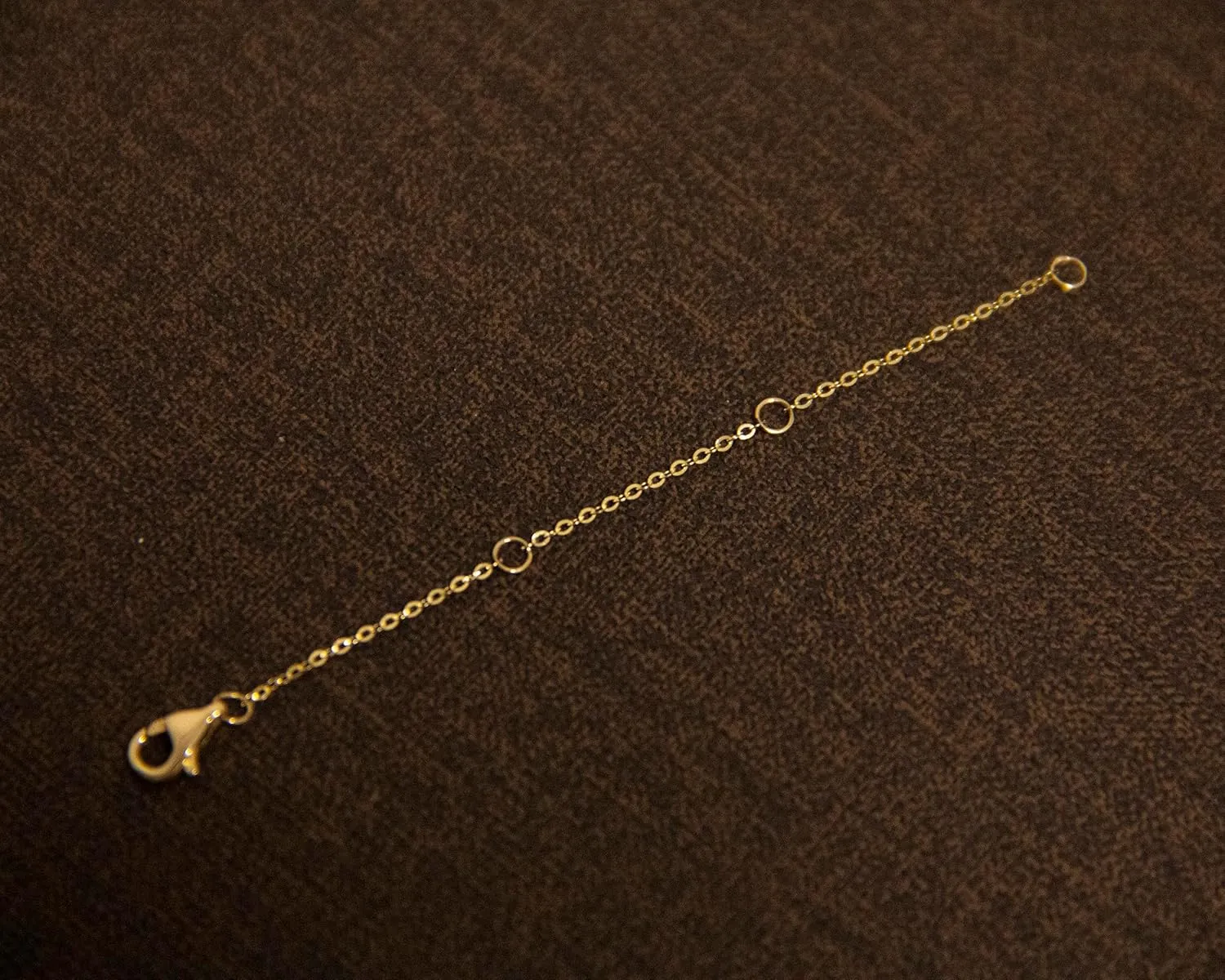 14K Solid Gold Chain 2" 3" 4" Necklace Bracelet Extender Chain, Delicate Durable Gold Adjustable Extension Chain for Necklace Bracelet Anklet Lobster Clasps