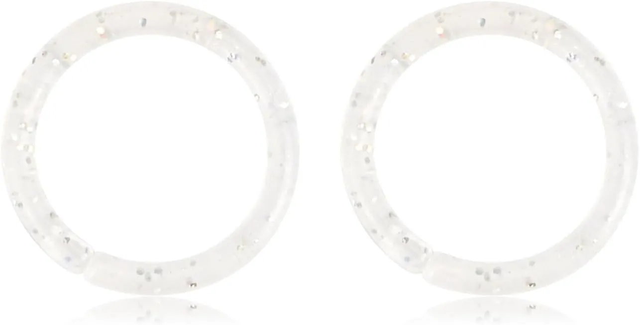16G 20G Nose Septum Rings Acrylic Nose Nostril Hinged Hoop Ring Flexible Nose Rings Retainer Earring Clicker Helix Cartilage Piercing Jewelry for Women Men 8MM 10MM