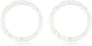 16G 20G Nose Septum Rings Acrylic Nose Nostril Hinged Hoop Ring Flexible Nose Rings Retainer Earring Clicker Helix Cartilage Piercing Jewelry for Women Men 8MM 10MM