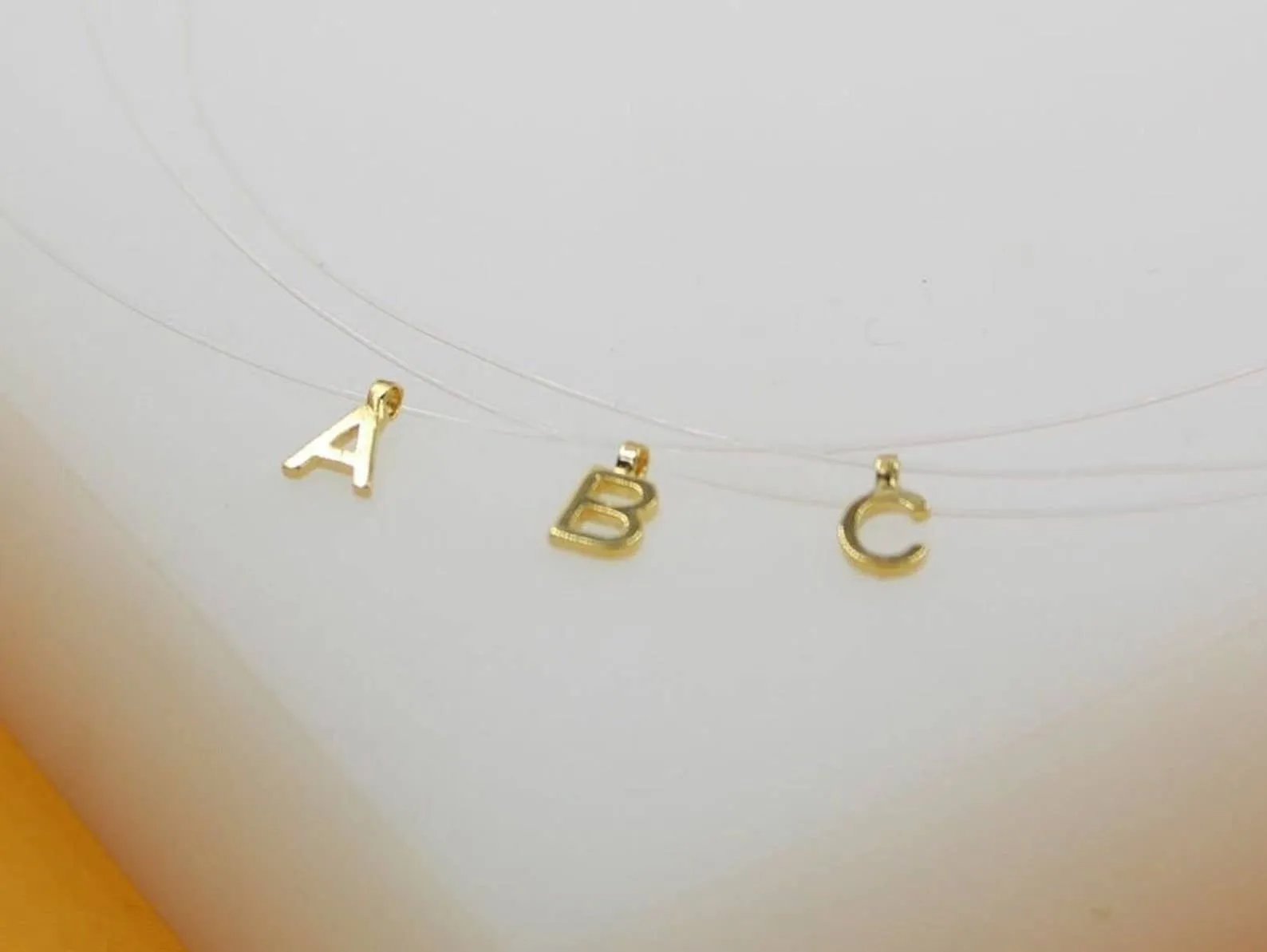 18K Gold Filled Initial Letter Choker I