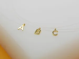18K Gold Filled Initial Letter Choker I