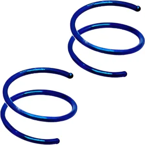 2 PCS 20G Diameter 6mm Silver Double Hoop Septum Nose Ring Cartilage Made with Hypoallergenic Surgical Steel Nose Lip Tragus Earring Ring Piercing Jewelry for Women and Men
