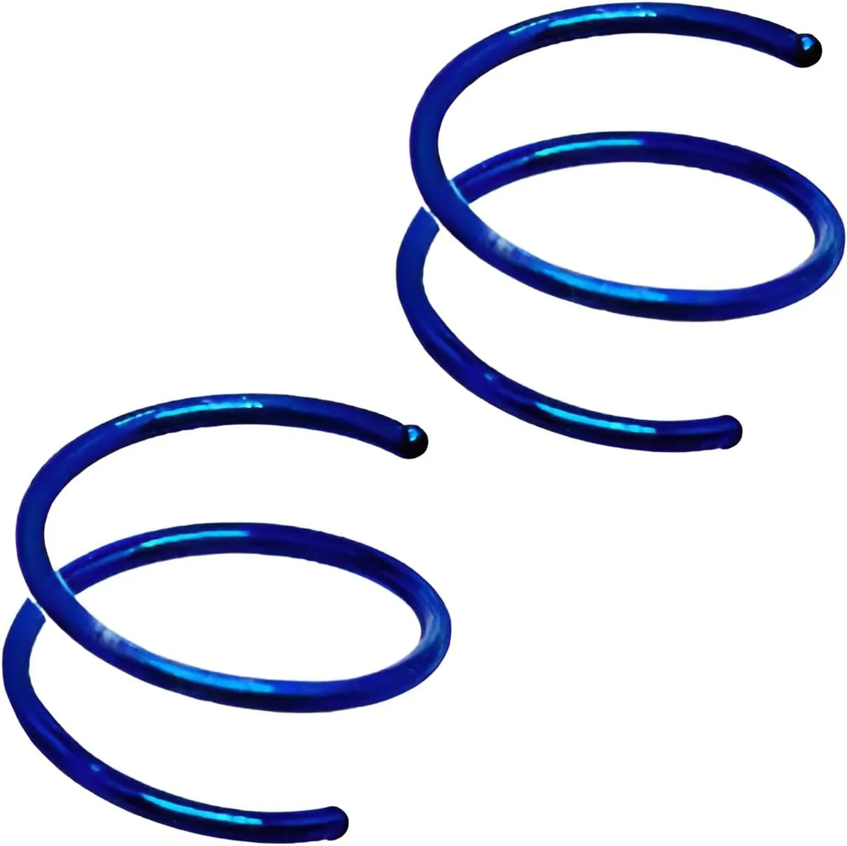 2 PCS 20G Diameter 6mm Silver Double Hoop Septum Nose Ring Cartilage Made with Hypoallergenic Surgical Steel Nose Lip Tragus Earring Ring Piercing Jewelry for Women and Men
