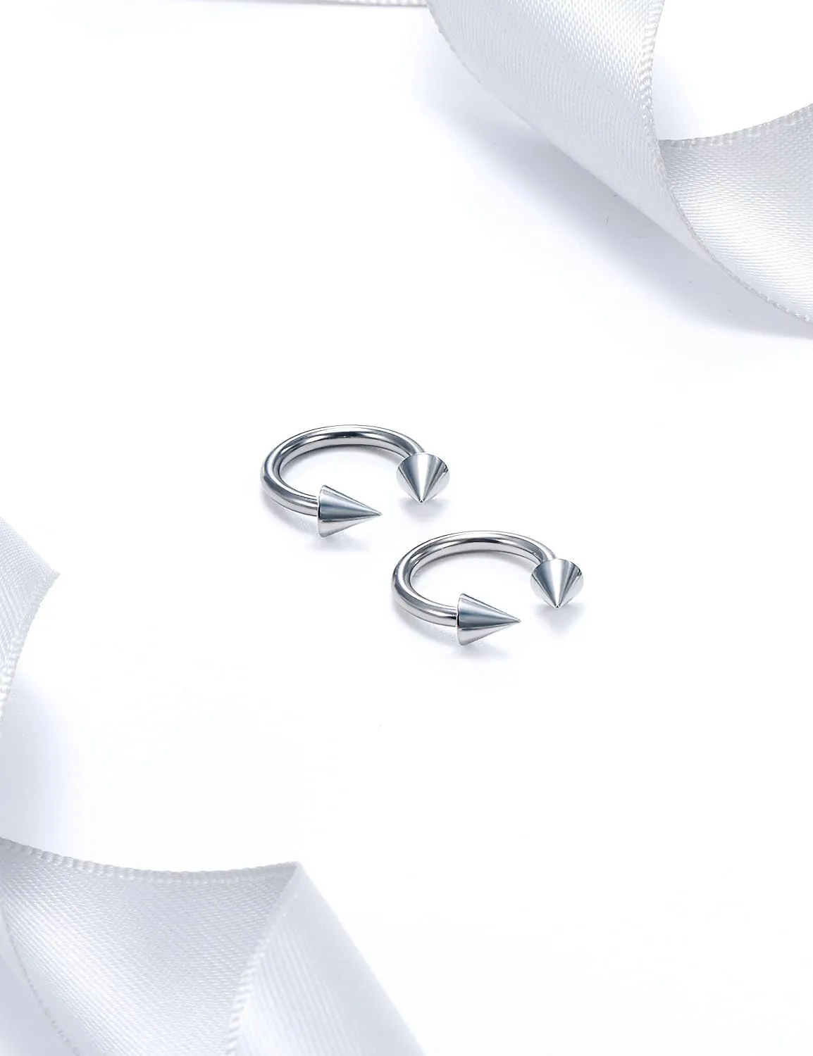 20G 18G 16G 14G 12G 8G 6G 4G 2G ASTM F136 Titanium Internal Thread Horseshoe Septum Ring Jewelry Circular Barbell Helix Snug Tragus Rook Daith Cartilage Earring Lip Ring Piercing Jewelry