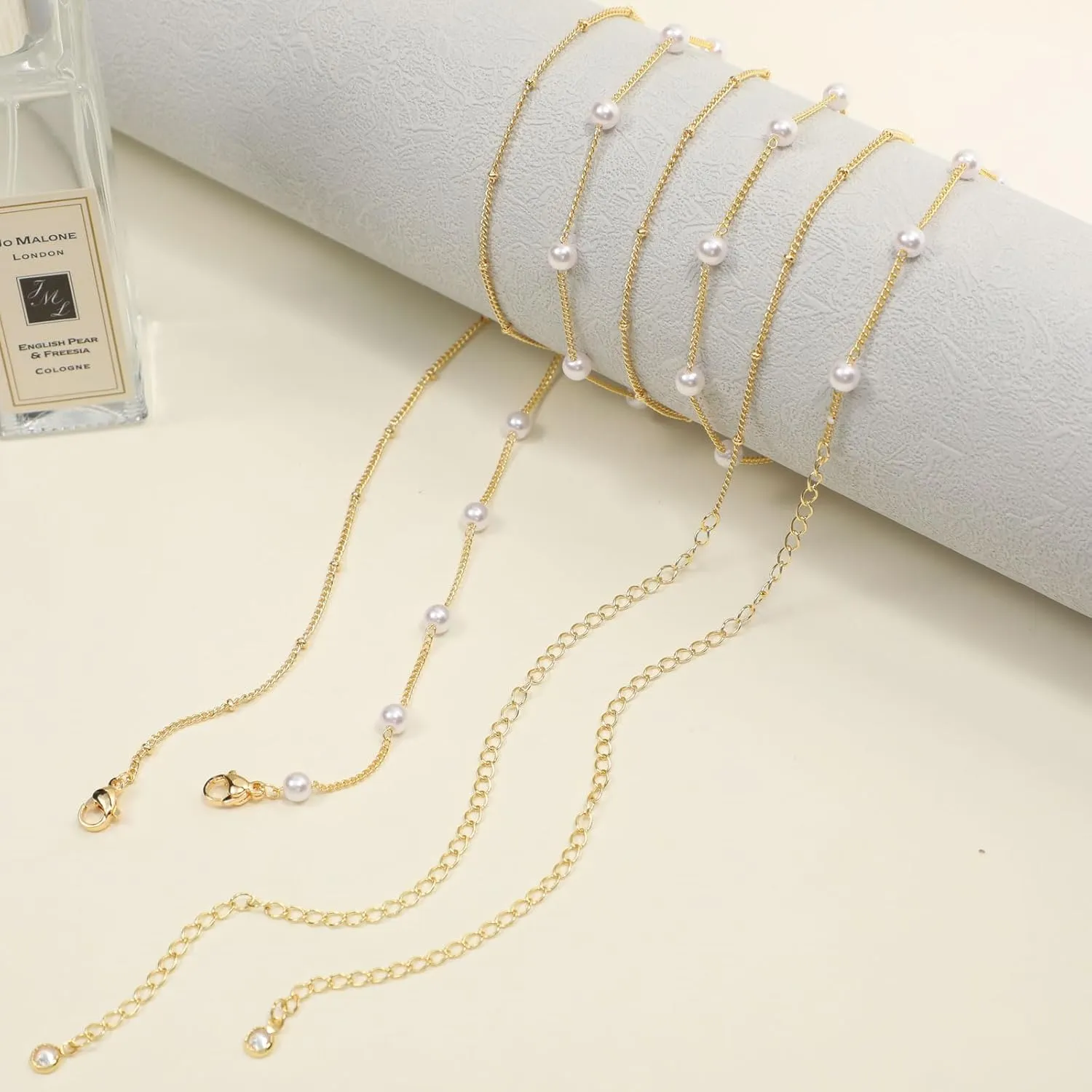2PCS 18K Gold Plated Waist Chain Satellite Body Chain Layered rope Waist Chains Sexy Bikini Beach Waist Chain for Women Waterproof Adjustable 26.5-33Inch