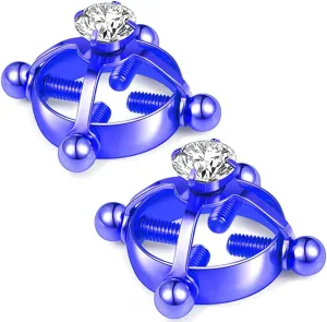 2pcs Fake Nipple Rings For WomenSurgical Steel Nipple Rings Cubic Zirconia Body Jewelry Shield Barbell Ring Bar Body Jewelry For Women