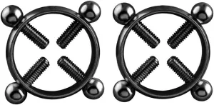 2pcs Fake Nipple Rings For WomenSurgical Steel Nipple Rings Cubic Zirconia Body Jewelry Shield Barbell Ring Bar Body Jewelry For Women