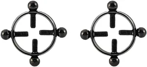 2Pcs Round Non-Piercing Nipple Rings Stainless Steel Fake Nipple Rings Shield Barbell Ring Nipple Jewelry Summer Beach Body Jewelry for Women