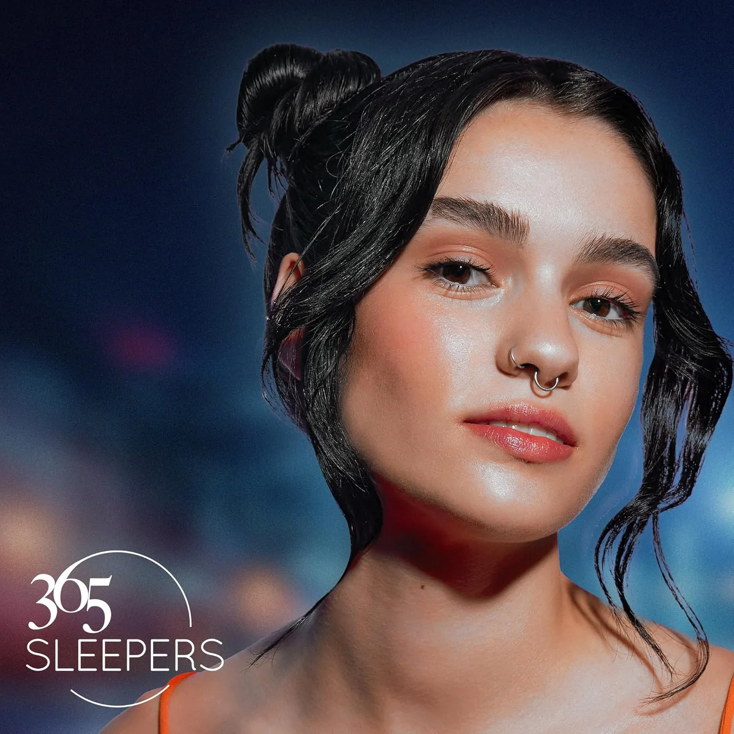 365 Sleepers Titanium Implant Grade 16G Gem Septum Jewelry Hinged Segment Ring Body Piercing Hoop Lip Rings Helix Cartilage Rook Sleeper Earrings 8mm  10mm