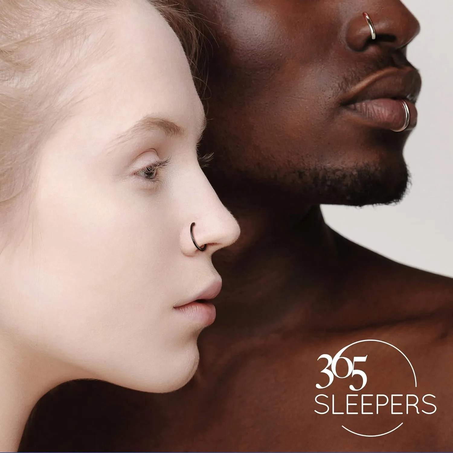 365 Sleepers Titanium Implant Grade 16G Gem Septum Jewelry Hinged Segment Ring Body Piercing Hoop Lip Rings Helix Cartilage Rook Sleeper Earrings 8mm  10mm