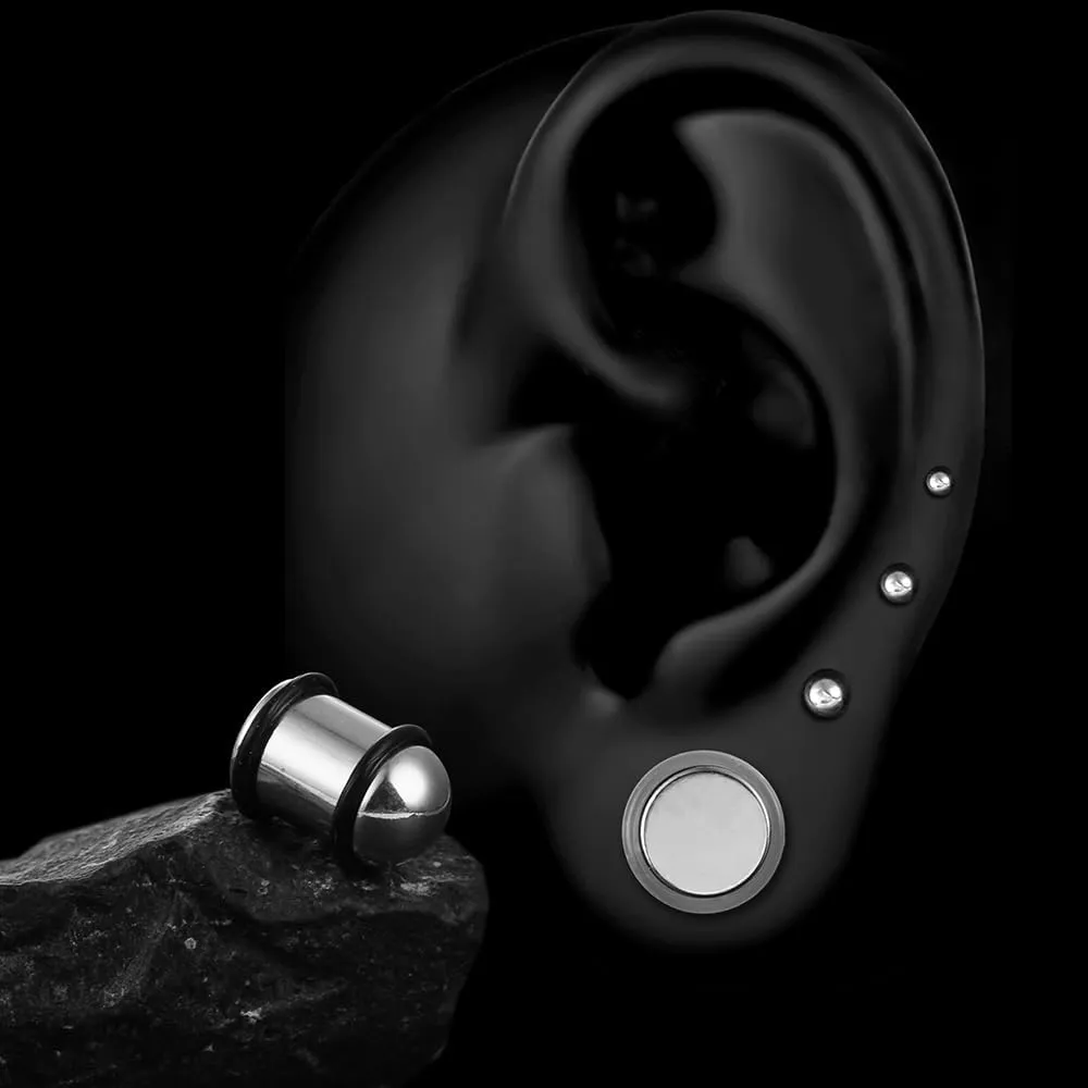 8 Pairs(6.5mm-10mm)/ 10 Pairs(1.6-6mm) Stainless Steel Ear Stretching Kit with 4PCS O-Rings/Pair,Full Size 0.5mm increments Ear Gauges Tunnels Plugs,Black Silver Gold Body Piercing for women men