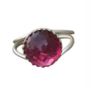 925 Sterling Silver Tourmaline Ring, Unique Handmade Ring, Pink Tourmaline Ring, Tourmaline Ring, Pink Stone Ring, Tourmaline Rings, Womens Ring, Dainty Silver Ring, Gift For Girls, Valentines Day