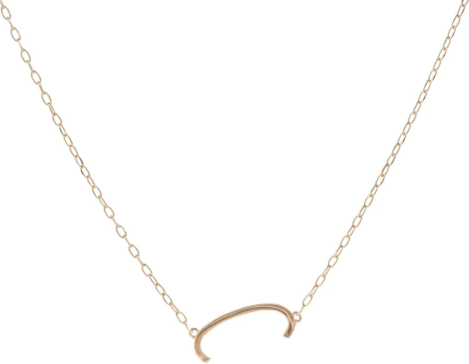 Alex and Ani Precious Elongated Initial Necklace V