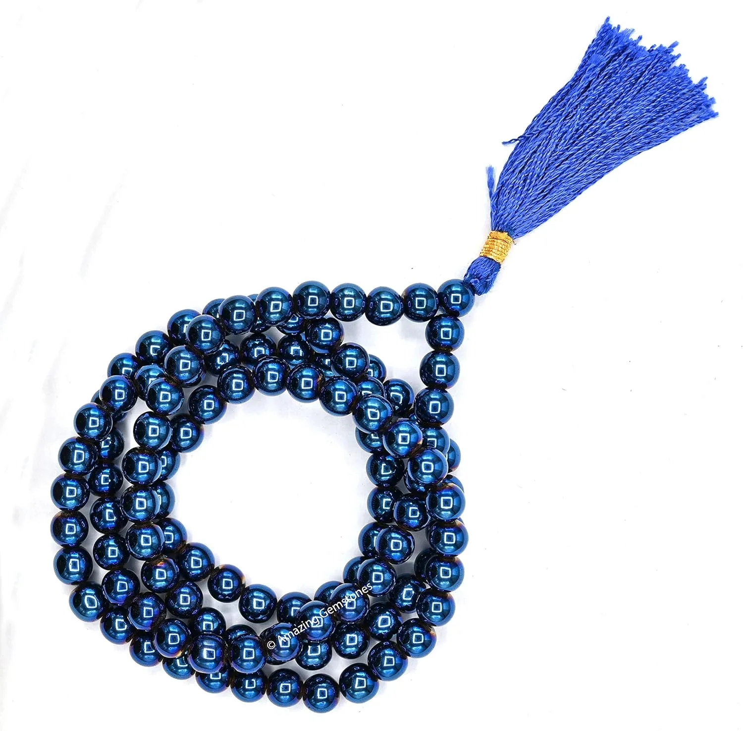 Amazing Gemstone Japa Mala 108 Prayer Beads Necklace and Wrist Mala Bracelet for Meditation