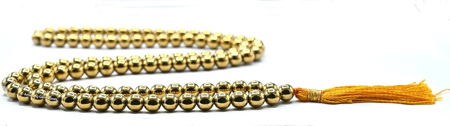 Amazing Gemstone Japa Mala 108 Prayer Beads Necklace and Wrist Mala Bracelet for Meditation
