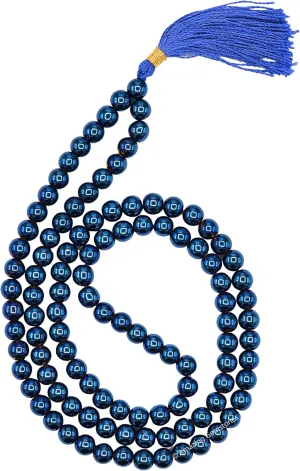 Amazing Gemstone Japa Mala 108 Prayer Beads Necklace and Wrist Mala Bracelet for Meditation