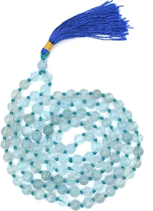Amazing Gemstone Japa Mala 108 Prayer Beads Necklace and Wrist Mala Bracelet for Meditation