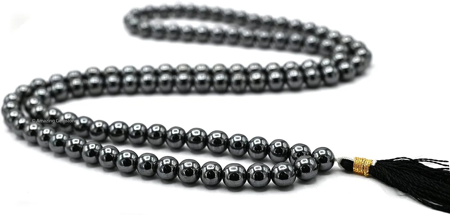 Amazing Gemstone Japa Mala 108 Prayer Beads Necklace and Wrist Mala Bracelet for Meditation