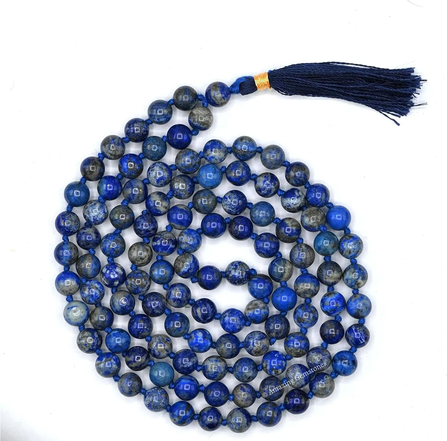 Amazing Gemstone Japa Mala 108 Prayer Beads Necklace and Wrist Mala Bracelet for Meditation