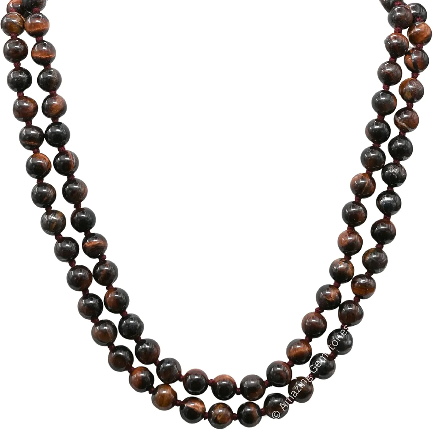 Amazing Gemstone Japa Mala 108 Prayer Beads Necklace and Wrist Mala Bracelet for Meditation