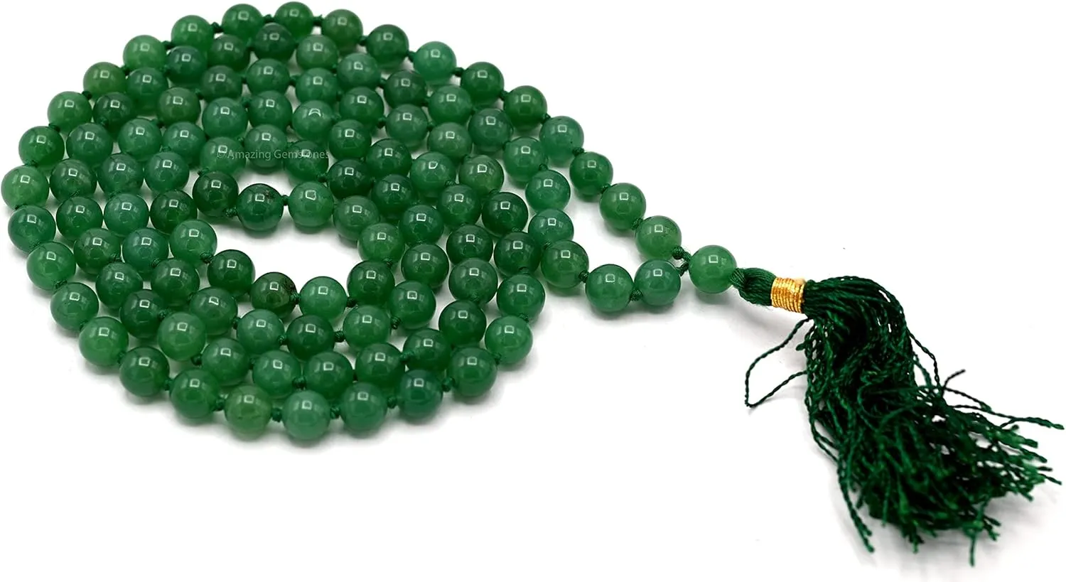 Amazing Gemstone Japa Mala 108 Prayer Beads Necklace and Wrist Mala Bracelet for Meditation