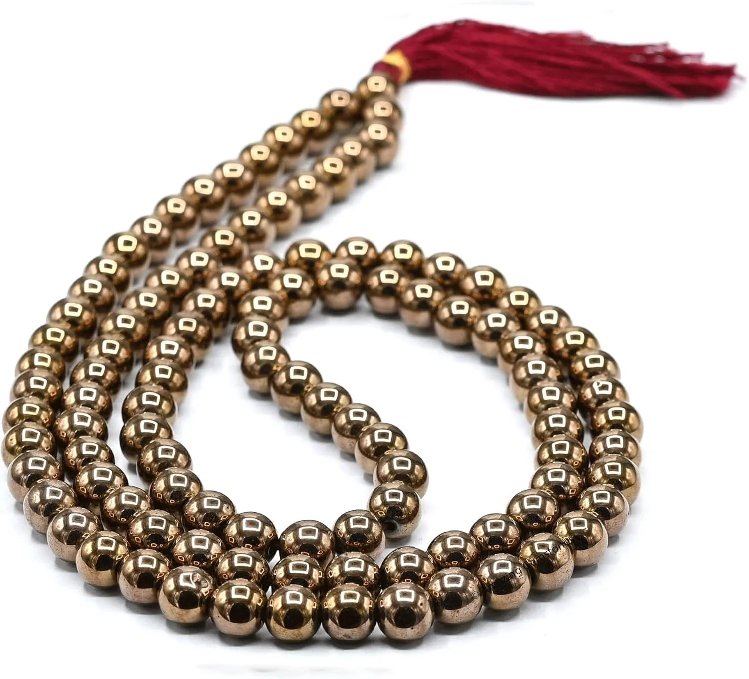 Amazing Gemstone Japa Mala 108 Prayer Beads Necklace and Wrist Mala Bracelet for Meditation