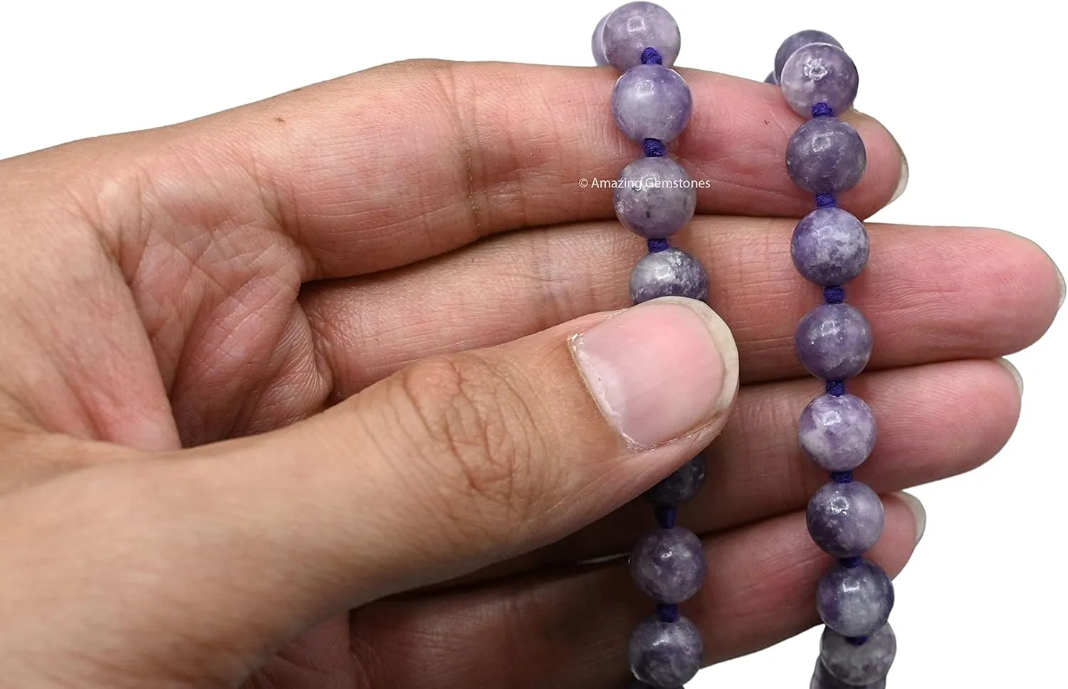 Amazing Gemstone Japa Mala 108 Prayer Beads Necklace and Wrist Mala Bracelet for Meditation