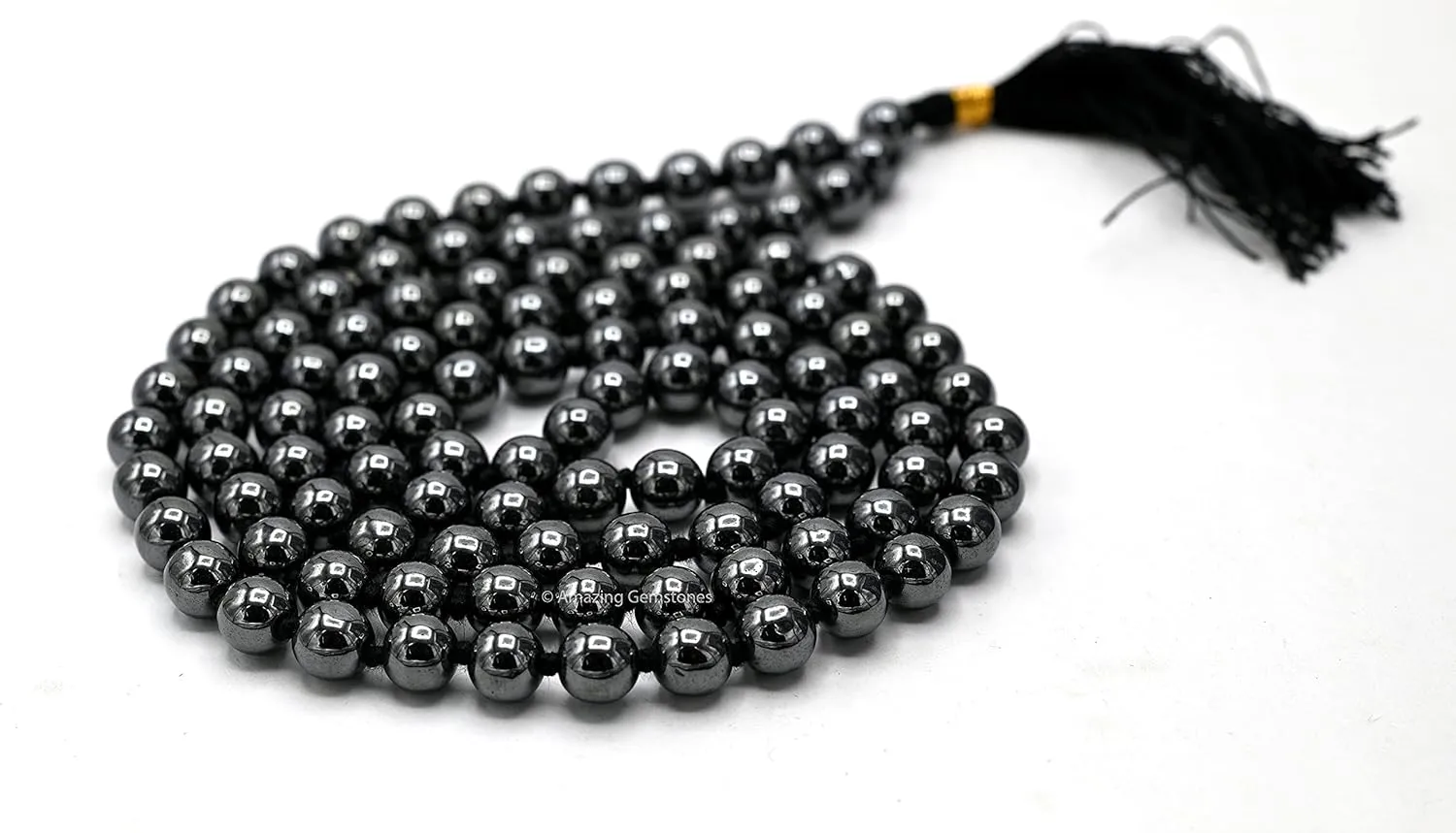 Amazing Gemstone Japa Mala 108 Prayer Beads Necklace and Wrist Mala Bracelet for Meditation