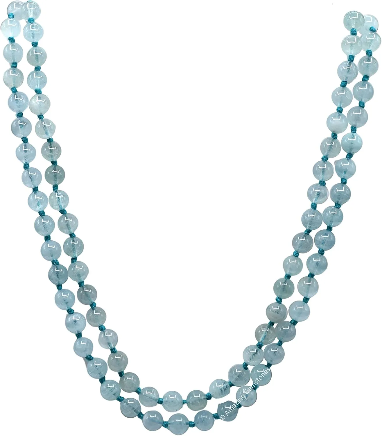Amazing Gemstone Japa Mala 108 Prayer Beads Necklace and Wrist Mala Bracelet for Meditation