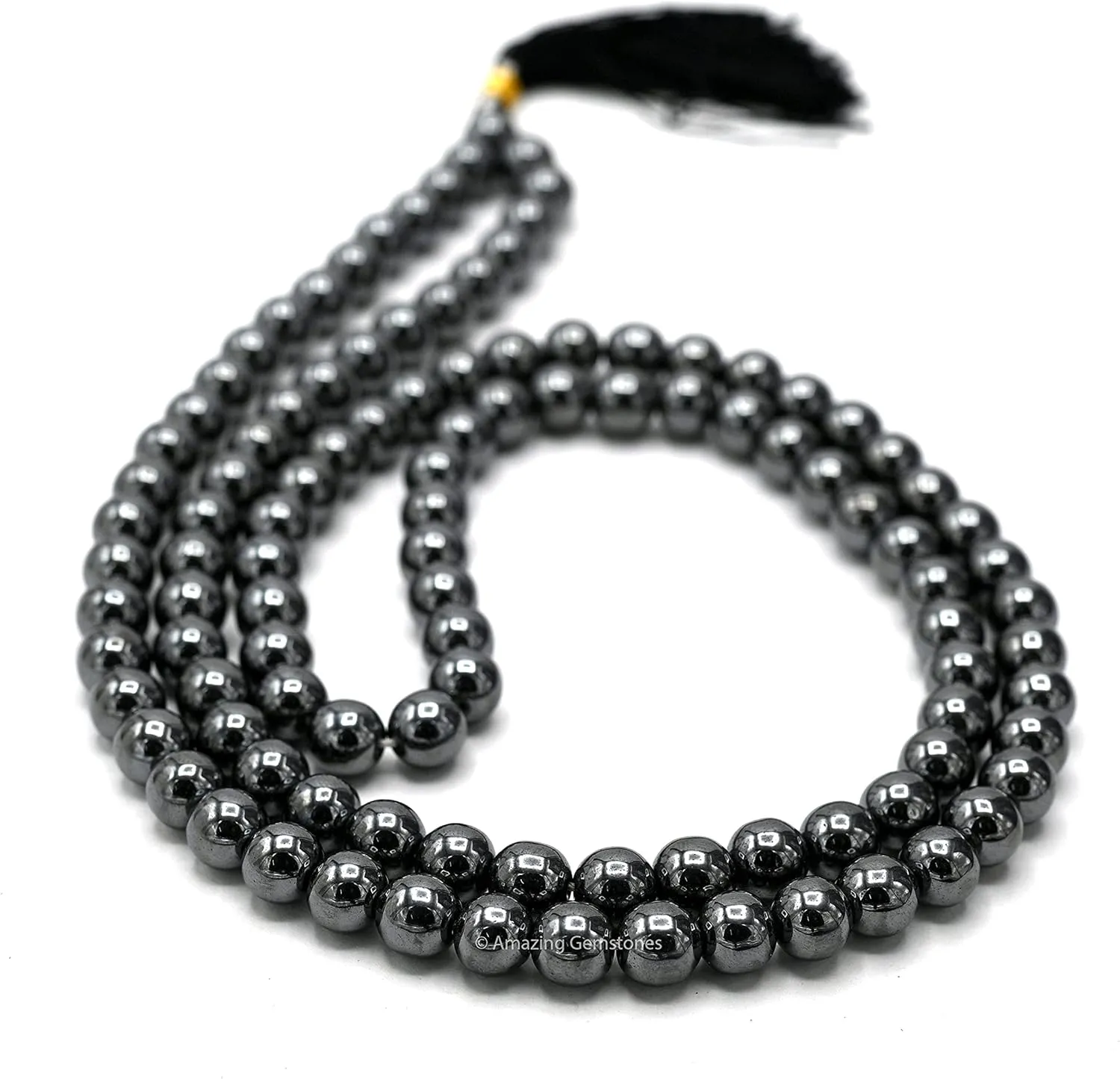 Amazing Gemstone Japa Mala 108 Prayer Beads Necklace and Wrist Mala Bracelet for Meditation