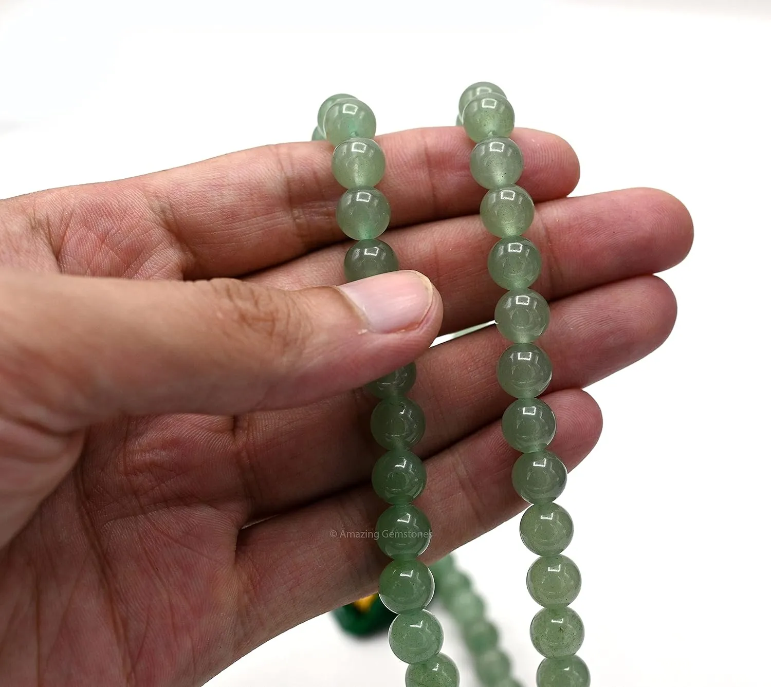 Amazing Gemstone Japa Mala 108 Prayer Beads Necklace and Wrist Mala Bracelet for Meditation