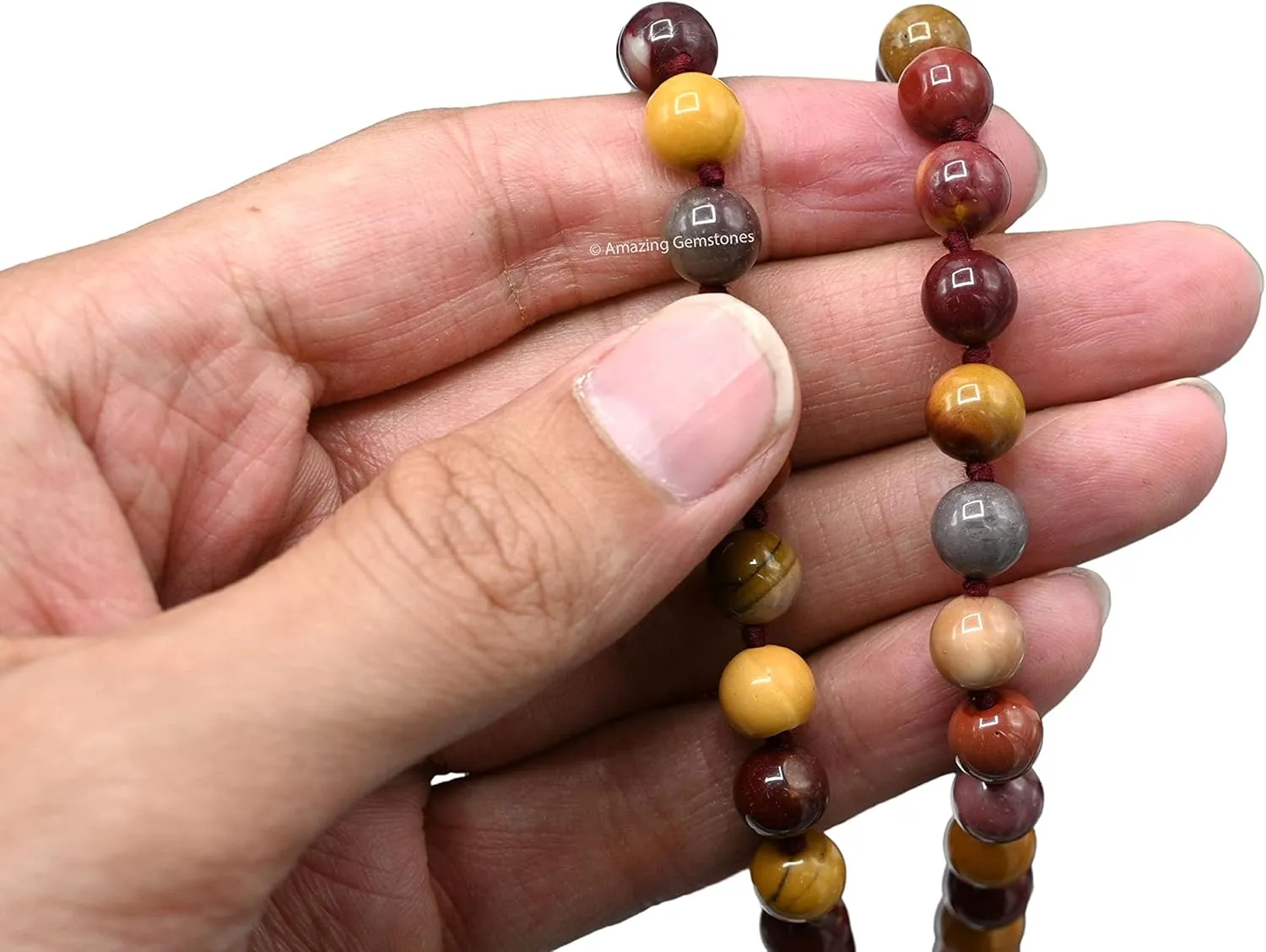 Amazing Gemstone Japa Mala 108 Prayer Beads Necklace and Wrist Mala Bracelet for Meditation