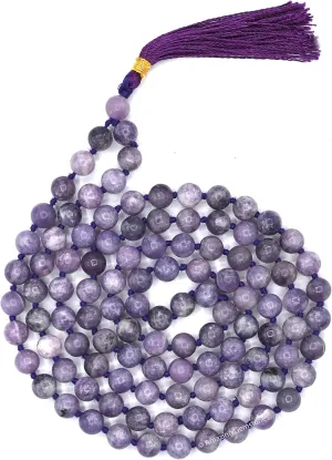 Amazing Gemstone Japa Mala 108 Prayer Beads Necklace and Wrist Mala Bracelet for Meditation