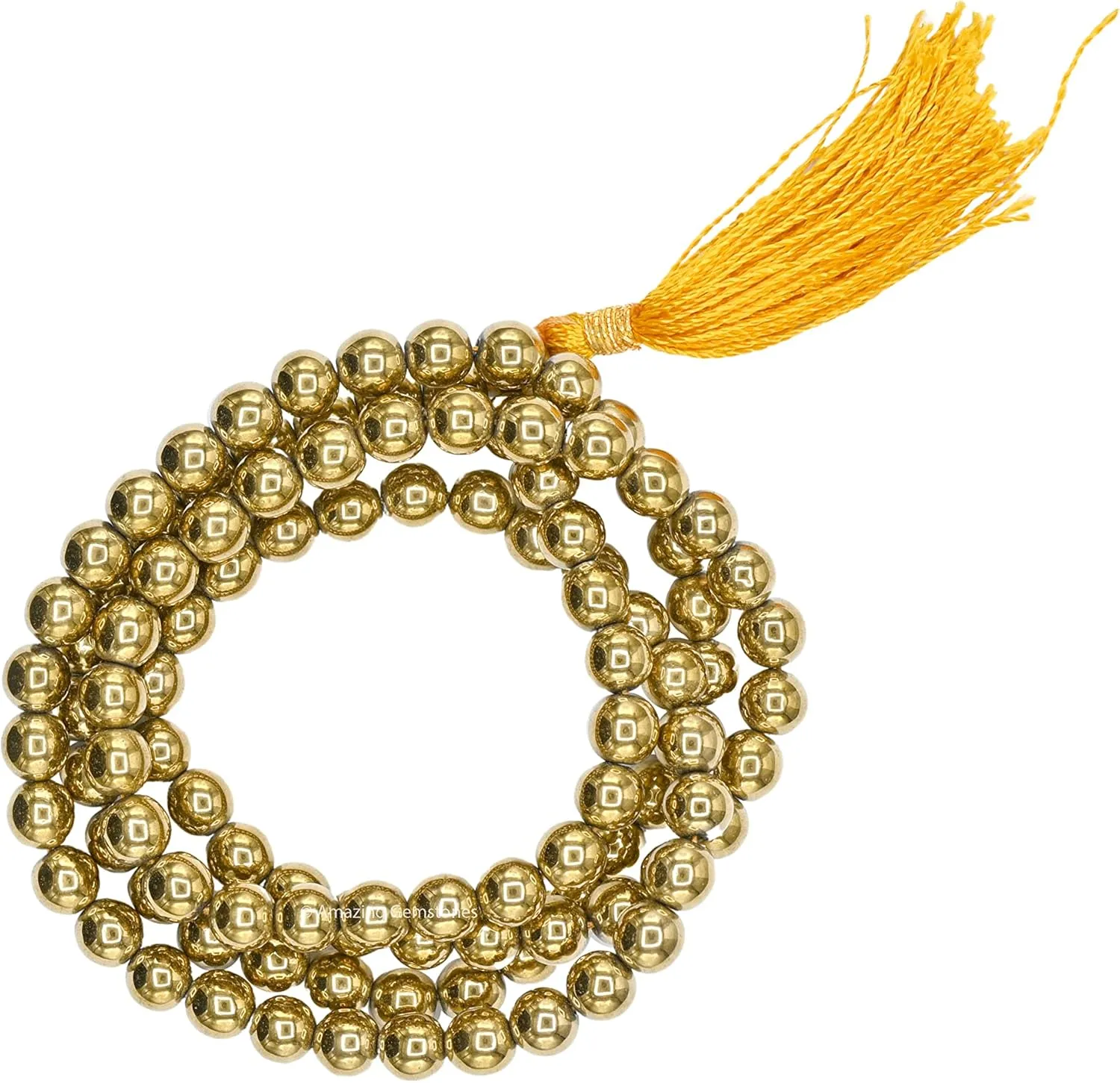 Amazing Gemstone Japa Mala 108 Prayer Beads Necklace and Wrist Mala Bracelet for Meditation