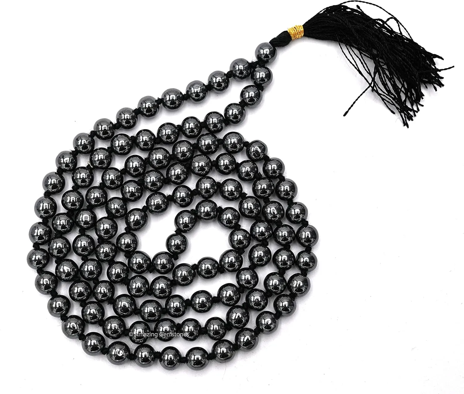 Amazing Gemstone Japa Mala 108 Prayer Beads Necklace and Wrist Mala Bracelet for Meditation