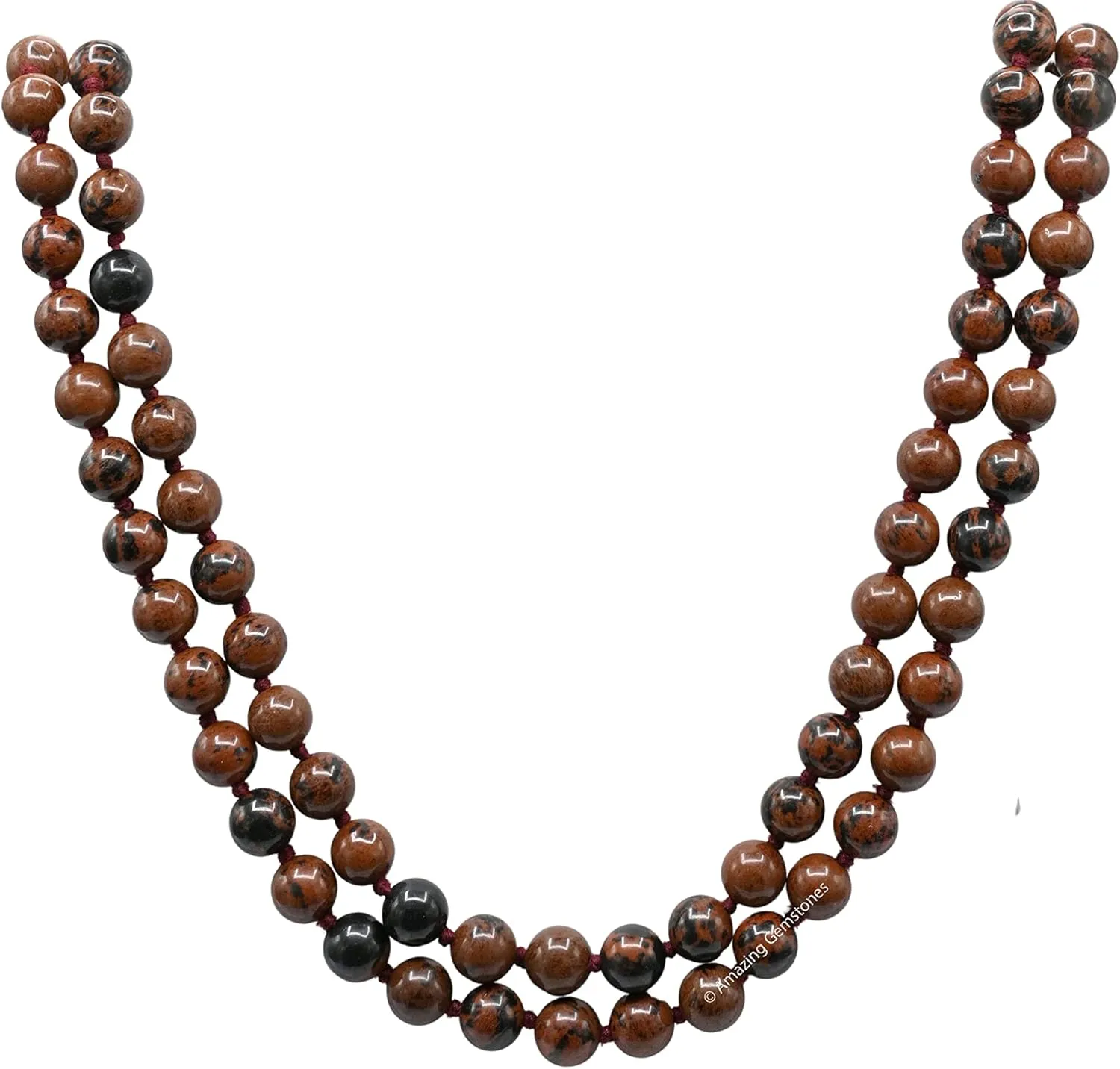 Amazing Gemstone Japa Mala 108 Prayer Beads Necklace and Wrist Mala Bracelet for Meditation