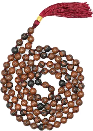 Amazing Gemstone Japa Mala 108 Prayer Beads Necklace and Wrist Mala Bracelet for Meditation