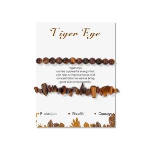 Amethyst Bracelets for Women Rose Quartz Bracelet Tiger Eye Bracelet for Men Healing Crystal Bracelet Natural Stone Bracelet Birthday Valentine's Day Gift for Girls