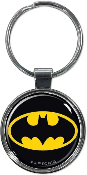 Ata-Boy DC Comics Batman Logo Keychain for Fans, Check out Ata-boy's Collection of Merchandise for Gift ideas