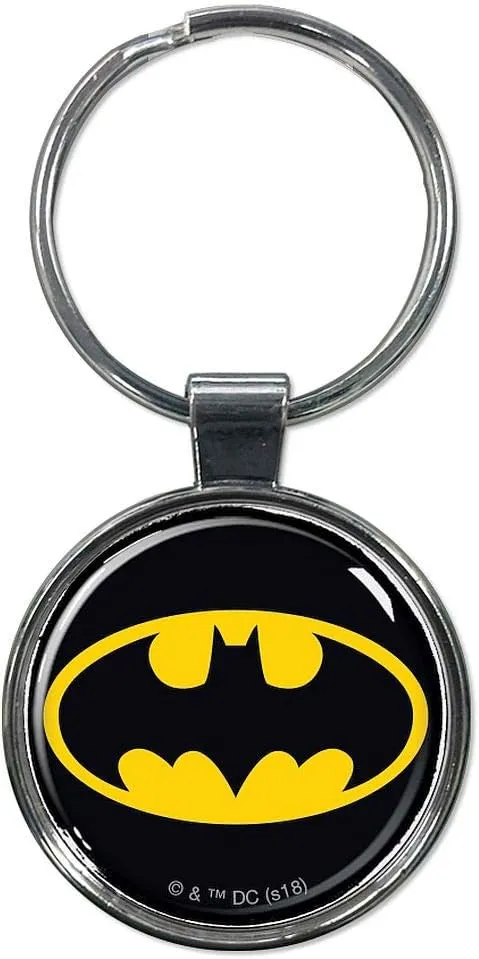 Ata-Boy DC Comics Batman Logo Keychain for Fans, Check out Ata-boy's Collection of Merchandise for Gift ideas