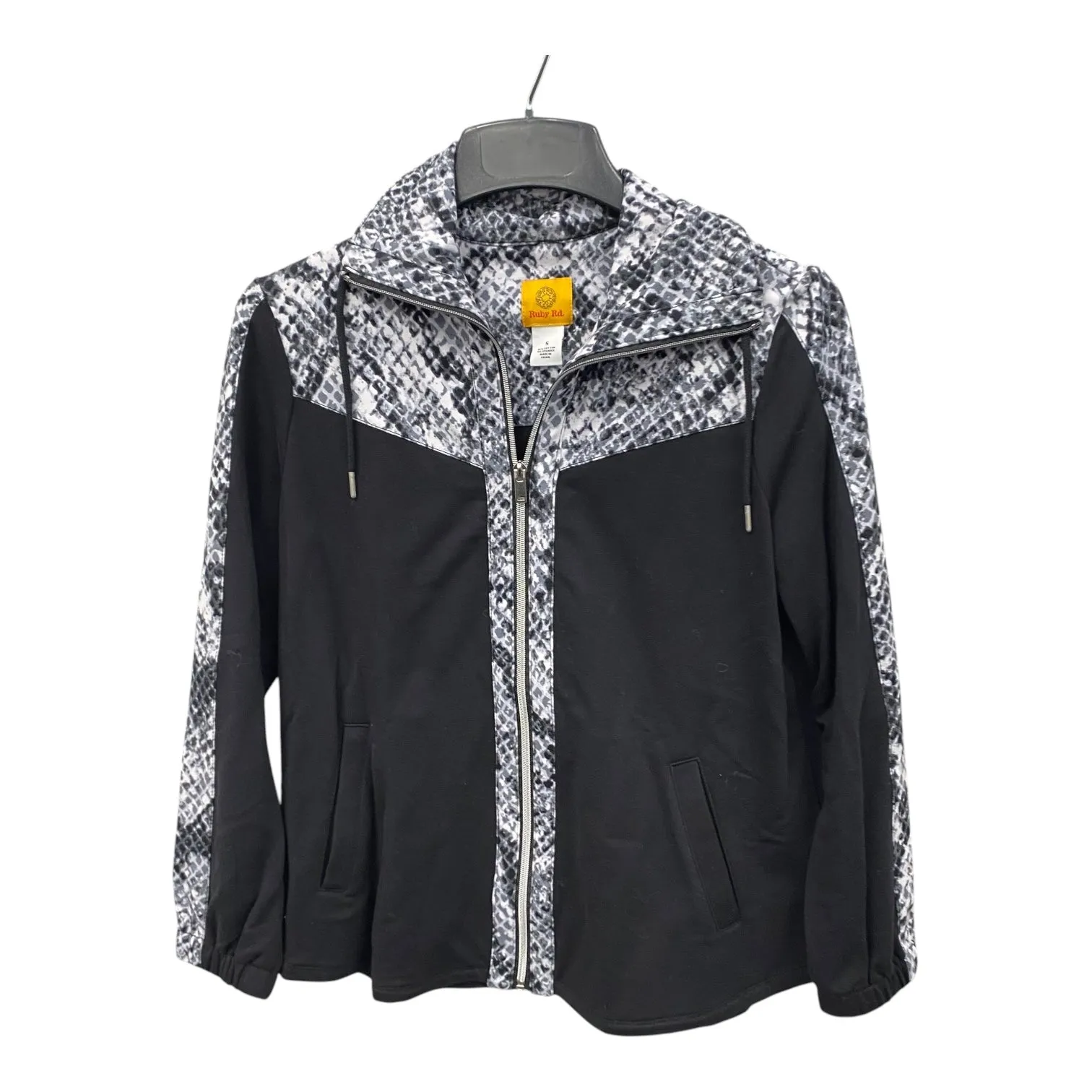 Athletic Jacket By Ruby Rd In Black, Size:S