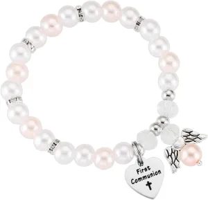Baptism Bracelet for Goddaughter Women Baptized Bracelets 1St First Holy Communion Bracelet