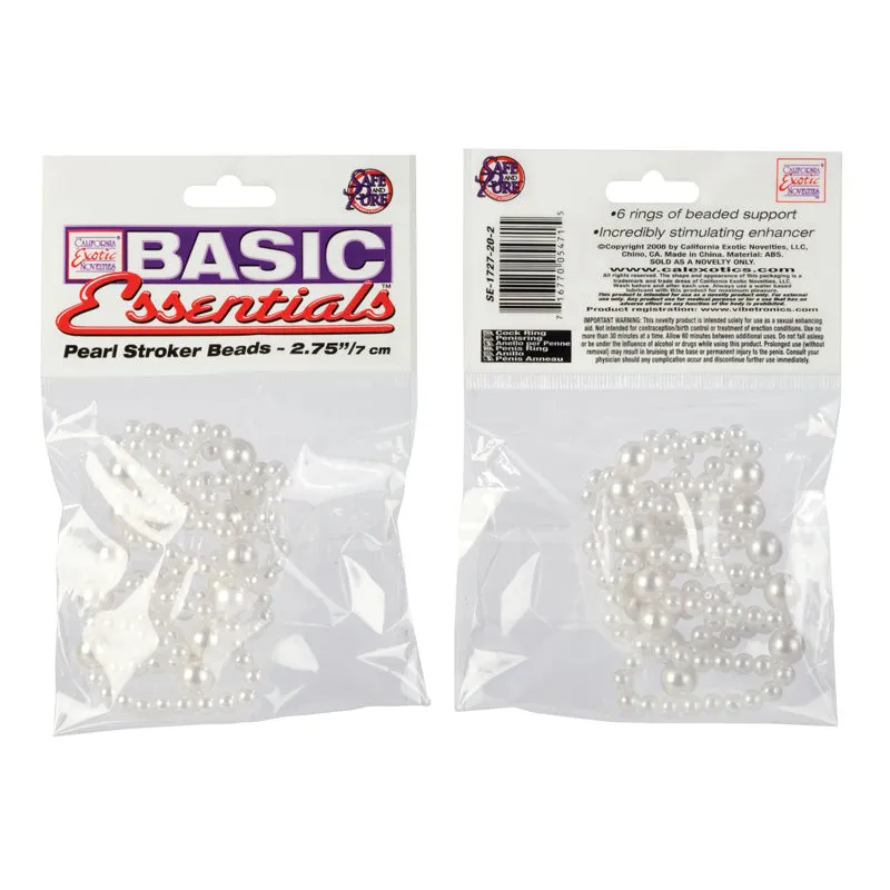 Basic Essentials Pearl Stroker Beads Large