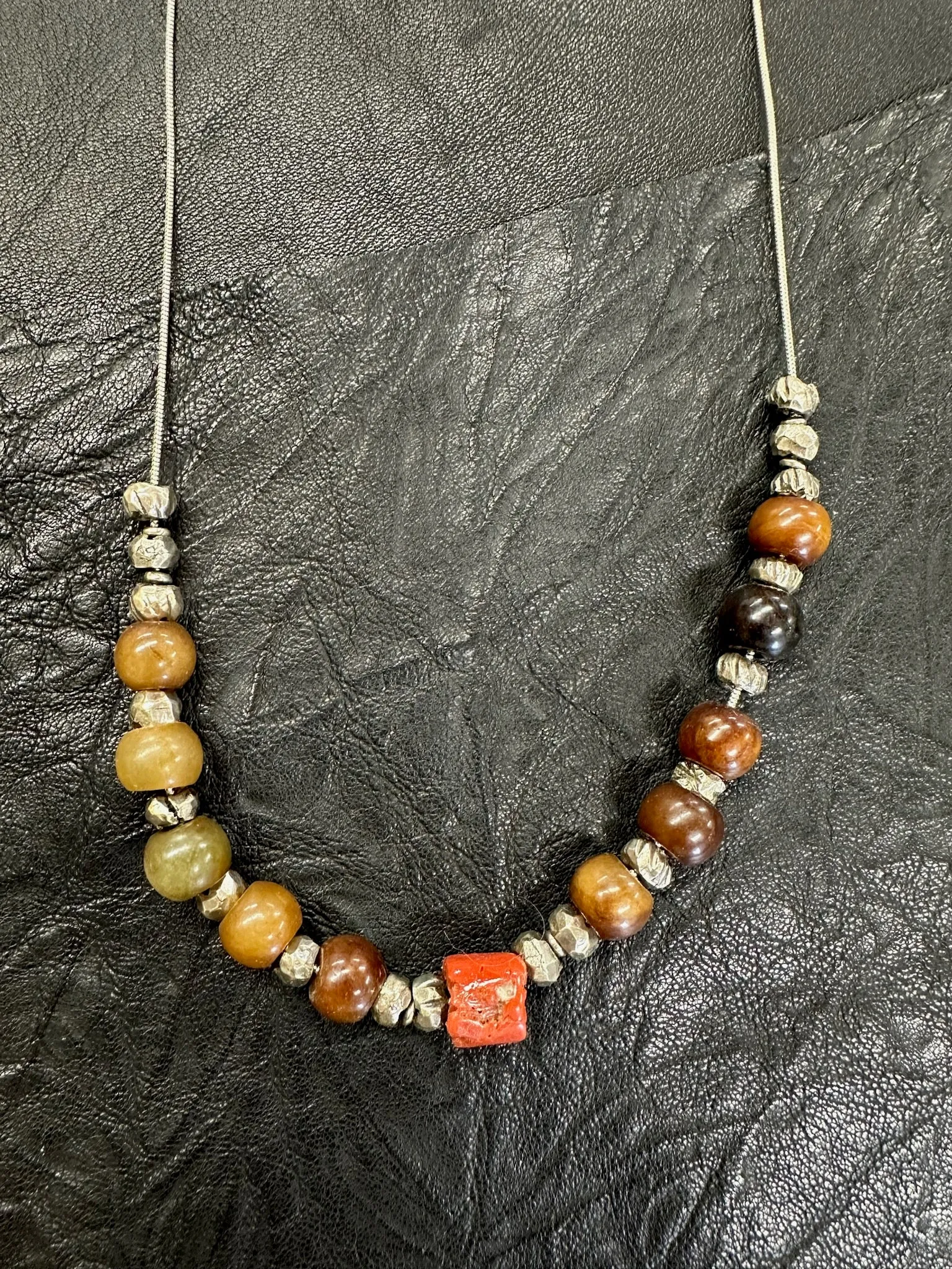 Beaded Coral Necklace