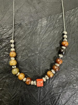 Beaded Coral Necklace