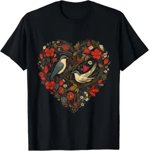 Bird Heart, Birding Bird Watching Birder Birdwatcher T-Shirt